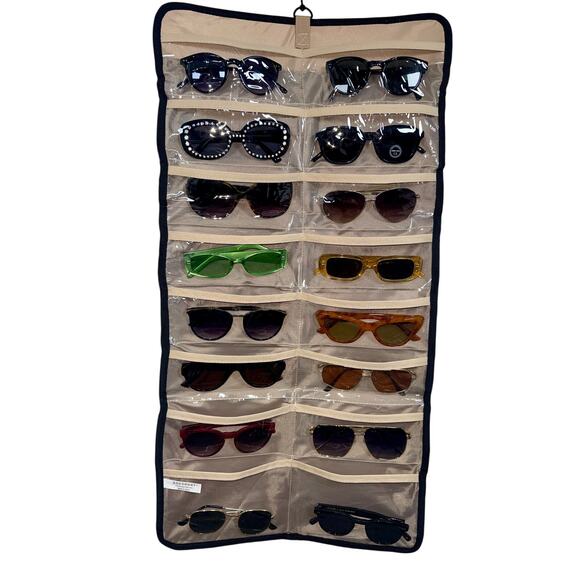Sunglasses Wholesale Lot of 19 Assorted Pairs with NWT Travel Bag Black Brown main image 5